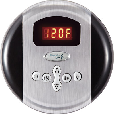 Steam Spa SteamSpa Programmable Control Panel with Presets in Brushed Nickel, 848308005835, G-SC-200-BN