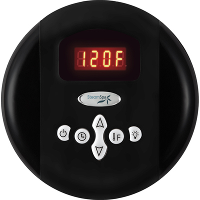Steam Spa SteamSpa Programmable Control Panel with Presets in Matte Black, 191042054646, G-SC-200-MK