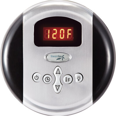 Steam Spa SteamSpa Programmable Control Panel with Presets in Chrome, 848308010426, G-SC-200-PC