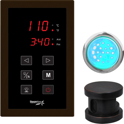 Steam Spa Indulgence Touch Panel Control Kit in Oil Rubbed Bronze, 848308031735, INTPKOB