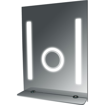 Steam Spa SteamSpa Tall Fog Free Bathroom Mirror with Glass Shelf, 848308005743, MIR09