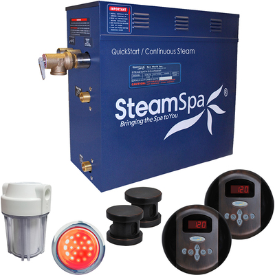 Steam Spa SteamSpa Royal 12 KW QuickStart Acu-Steam Bath Generator Package in Oil Rubbed Bronze, 848308017654, RY1200OB
