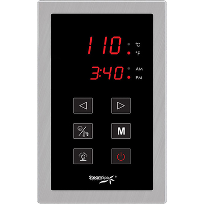 Steam Spa Touch Panel Control System in Brushed Nickel, 848308064771, STPBN