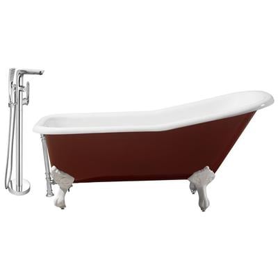 Streamline Bath Faucet And Cast Iron Tub Set 66