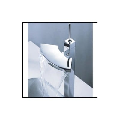 Sumerain S1126CW Single Handle Waterfall Bathroom Sink Faucet Polished Chrome