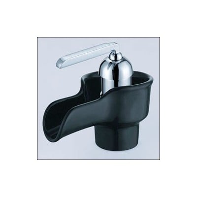Sumerain S1144VW Waterfall Single Handle Centerset Bathroom Sink Faucet Chrome - Black
