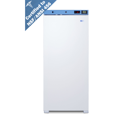 Summit 24 inch Wide Upright Medical Refrigerator, Certified to NSF/ANSI 456 Vaccine Storage Standard, 761101107707, ACR1011WNSF456LHD