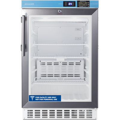 Summit 20 inch Wide Built-In Pharmacy All-Refrigerator, ADA Compliant, 761101083902, ACR46GLCAL
