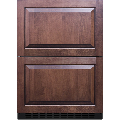 Summit 24 inch Wide 2-Drawer All-Freezer (Panels Not Included), 761101088204, ADFD243PNR