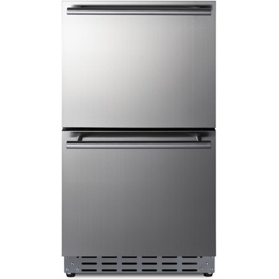 Summit 18 inch Wide 2-Drawer All-Refrigerator, ADA Compliant (Panels Not Included), 761101088709, ADRD18PNR