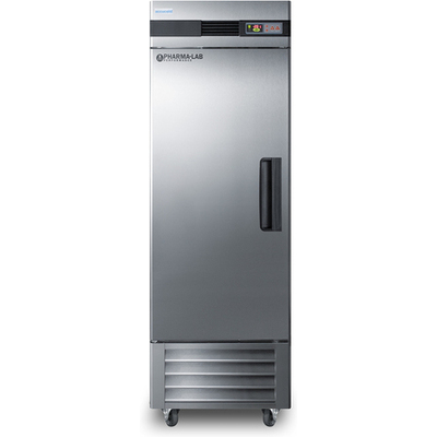 Summit Pharma-Lab frost-free 23 cu.ft. all-freezer in stainless steel, left hand door swing, 7.61101e+011, AFS23MLLH