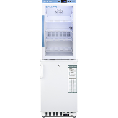 Summit 20 inch Wide Vaccine COVID-19 Refrigerator/Freezer Combination ARG3PV-ADA305AFSTACK