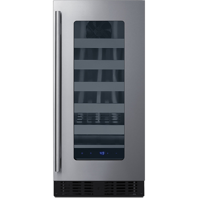 Summit 15 inch Wide Built-In Wine Cellar, ADA Compliant, 761101079516, ASDW1522