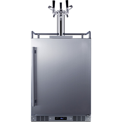 Summit 24 inch Wide Built-In Outdoor Commercial Beer Kegerator, 761101084077, BC74OSCOMTRIPLE
