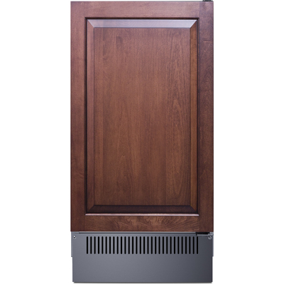 Summit 18 inch Wide Clear Outdoor Icemaker (Panel Not Included), 761101150802, BIM182OSIF