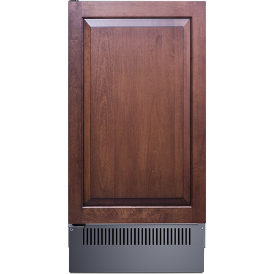 Summit 18 inch Wide Clear Outdoor Icemaker (Panel Not Included), 761101150826, BIM182OSIFLHD