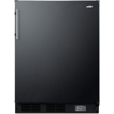Summit 24 inch Wide Break Room Refrigerator-Freezer, 761101061375, BKRF663B