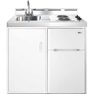 Summit 39 inch Wide All-in-one Kitchen With Coil Cooktop C39EL