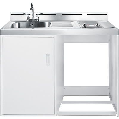 Summit 48 inch Wide All-In-One Kitchenette (Refrigerator Not Included), 761101061535, C48ELGLASSNR