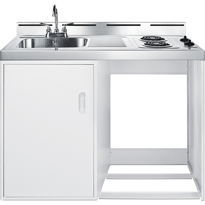 Summit 48 inch Wide All-In-One Kitchenette (Refrigerator Not Included), 761101061528, C48ELNR
