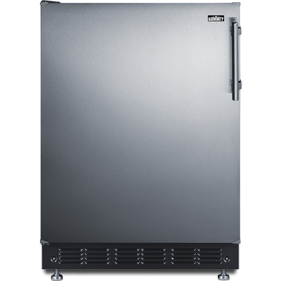 Summit 24 inch Wide Refrigerator-Freezer, 761101103389, CT66BK2SSRSLHD