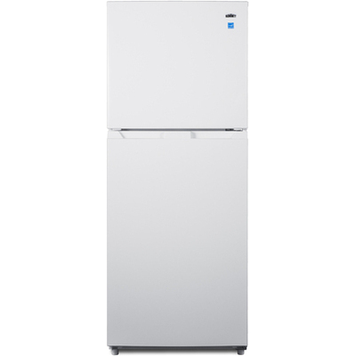 Summit 10 cu.ft. top mount refrigerator-freezer in white with icemaker, 7.61101e+011, FF1088WIM