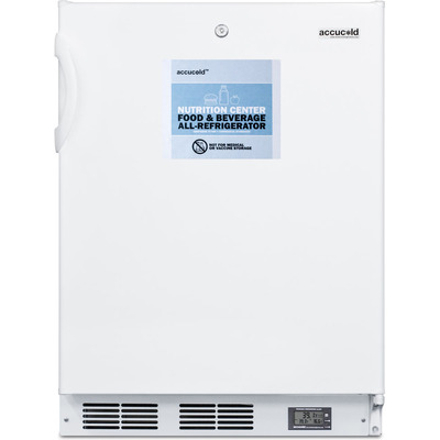 Summit 24 inch Wide Built-In All-Refrigerator, ADA Compliant, 761101071527, FF6LWBI7NZADA