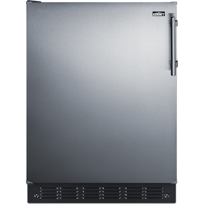 Summit 24 inch Wide All-Refrigerator, 761101103181, FF708BL7SSLHD