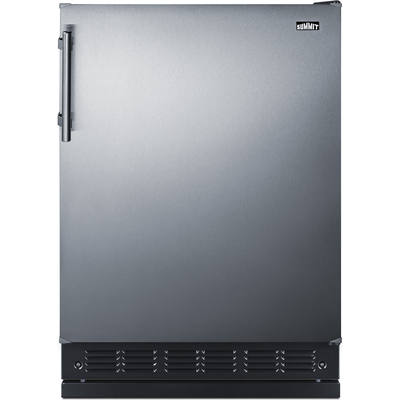 Summit 24 inch Wide All-Refrigerator, 761101103068, FF708BLSSRS