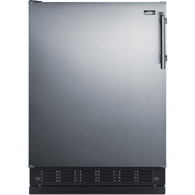 Summit 24 inch Wide All-Refrigerator, 761101103143, FF708BLSSRSLHD