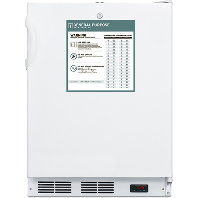 Summit 24 inch Wide Built-In All-Refrigerator, ADA Compliant, 761101068121, FF7LWBIADAGP