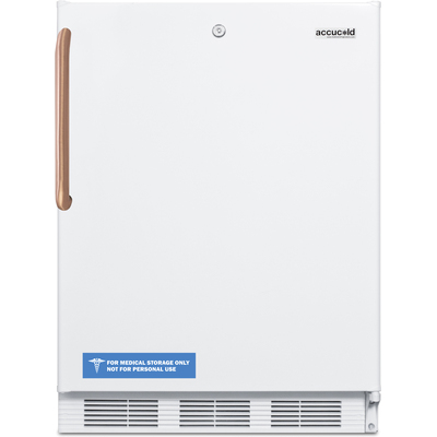 Summit 24 inch Wide Built-In All-Refrigerator with Antimicrobial Pure Copper Handle, ADA Compliant, 761101073446, FF7LWBITBCADA