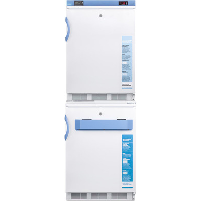 Summit 24 inch Wide All-Refrigerator/All-Freezer Combination, 761101073811, FF7LW-VT65MLSTACKMED2