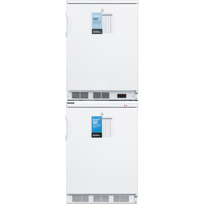 Summit 24 inch Wide All-Refrigerator/All-Freezer Combination, 761101073828, FF7LW-VT65MLSTACKPRO