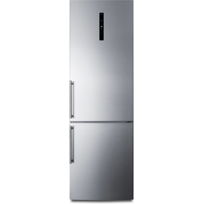 Summit 24 inch Wide Bottom Freezer Refrigerator, 761101078748, FFBF249SS2