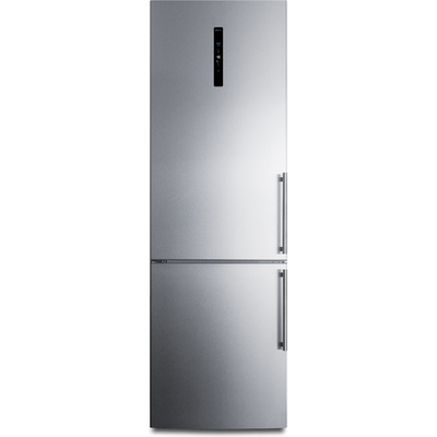 Summit 24 inch Wide Bottom Freezer Refrigerator, 761101089362, FFBF249SS2LHD