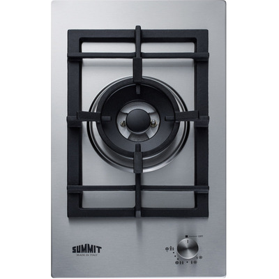 Summit 12 inch Wide 1-Burner Gas Cooktop In Stainless Steel , 761101064277, GCJ1SS