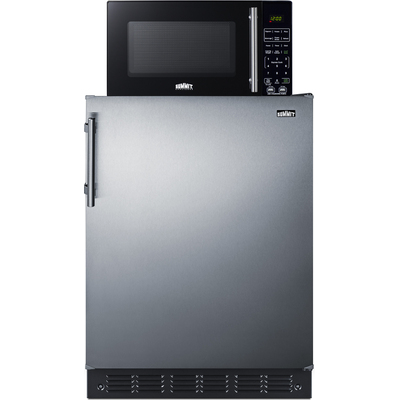 Summit Microwave/Refrigerator Combination with Allocator, 761101103259, MRF6BK2SSA