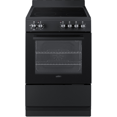 Summit 24 inch Wide Electric Smooth-Top Range, 761101106793, REXT24BL