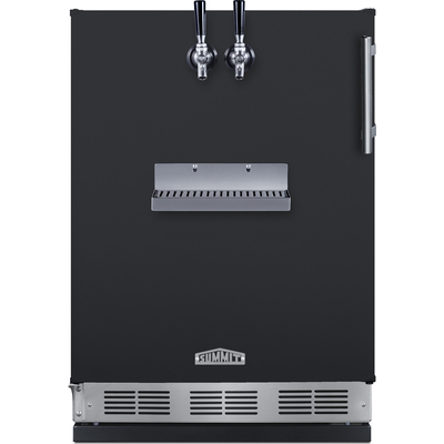 Summit 24 inch Wide Front Tap Built-In Beer Kegerator , 761101145419, SBC58BFRTPLHD