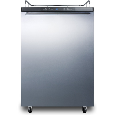 Summit SBC635MNKSSHH Freestanding Residential Beer Dispenser With Digital Thermostat