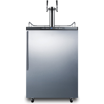 Summit SBC635MSSHVTWIN Freestanding Residential Beer Dispenser With Digital Thermostat