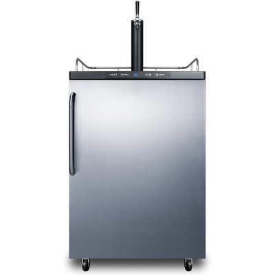 Summit SBC635MSSTB Freestanding Residential Beer Dispenser With Digital Thermostat