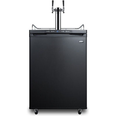 Summit SBC635MTWIN Freestanding Residential Beer Dispenser With Digital Thermostat