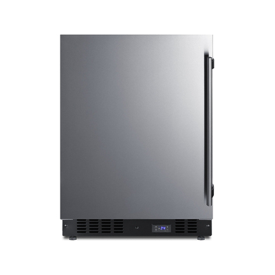 Summit Frost-free built-in undercounter all-freezer for residential or commercial use, with digital thermostat, stainless steel exterior, and lock, 7.61101e+011, SCFF53BCSSIM