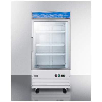 Summit Upright Commercial Glass Door All-freezer SCFU1211