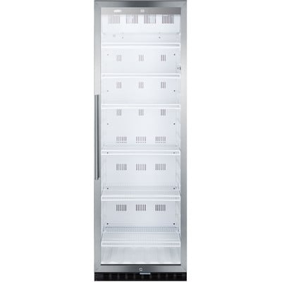 Summit Glass Door Beverage Refrigerator SCR1400WCSS