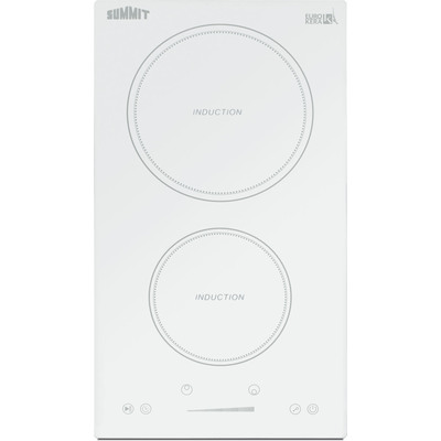 Summit 12 inch Wide 208-240V 2-Zone Induction Cooktop, 761101083537, SINC2B231W