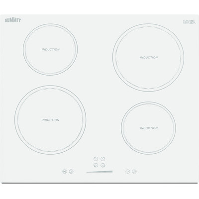 Summit 24 inch Wide 208-240V 4-Zone Induction Cooktop, 761101077604, SINC4B242W