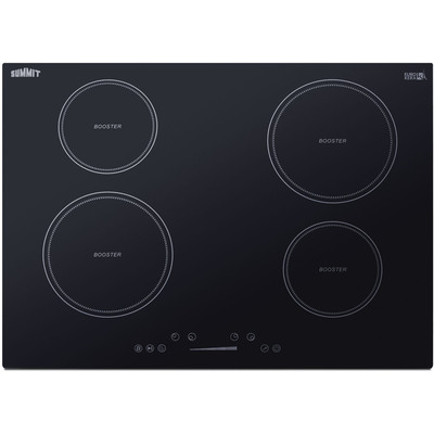 Summit 30 inch Wide 208-240V 4-Zone Induction Cooktop, 761101077611, SINC4B301B